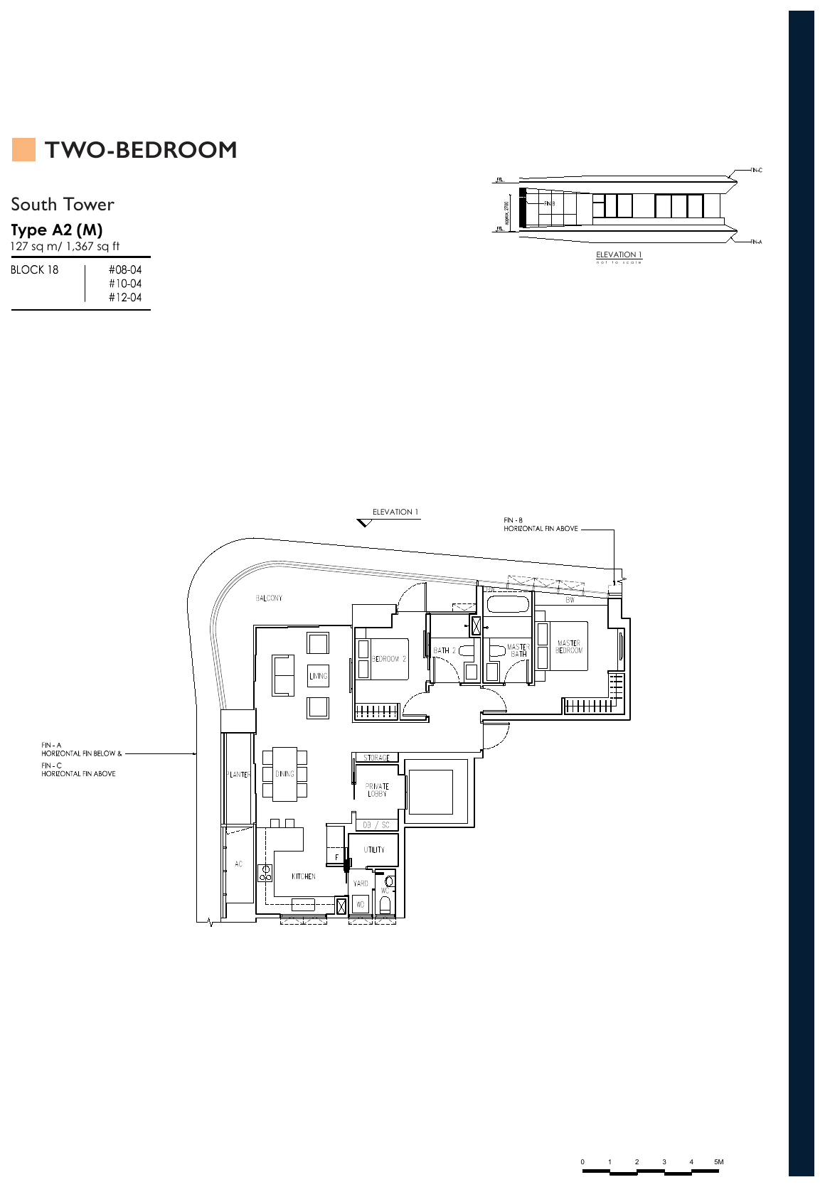 Type A2 (M) · 2-Bedroom · 1,367 sqft